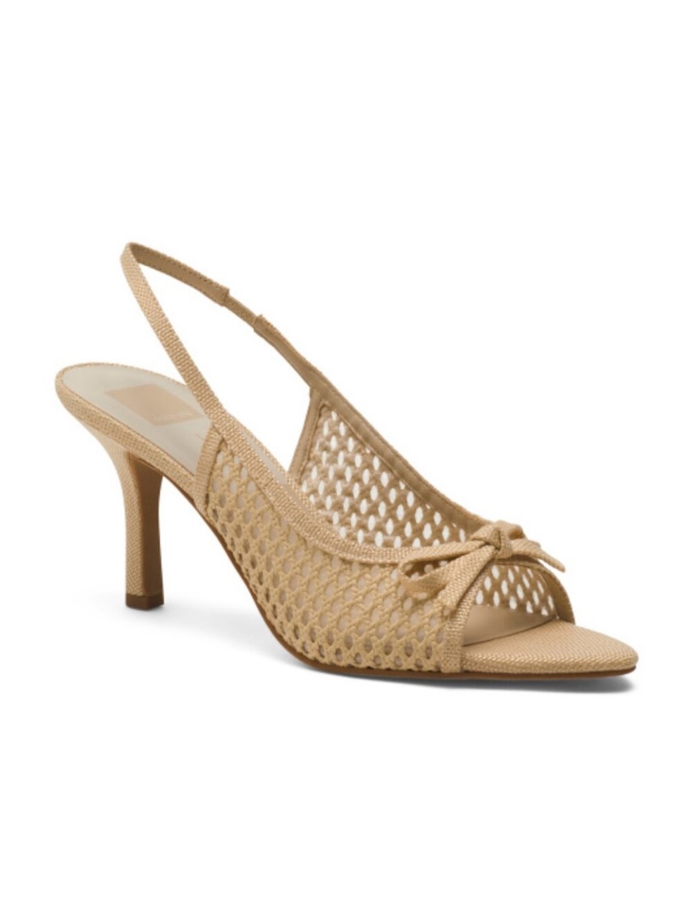 Dolce Vita Raffia Bow Slingback Heels